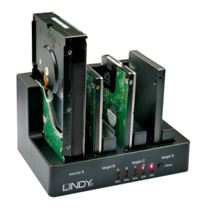 Alta solutie pentru utilizarea hardului tau vechi - Docking station LINDY - 4 HDD