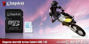 Carduri miniatura performante pentru stocarea datelor - microSD Action Camera UHS-I U3