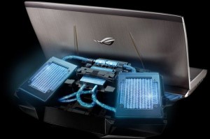 Cel mai scump laptop de pe piata - ROG GX700 - Radiatoarele sistemului de racire extern