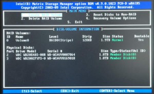 Configurarea unei matrici RAID din BIOS