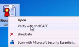 Cum se verifica documentul semnat digital utilizand shellSAFE
