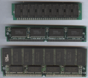 Modele constructive ale memoriei RAM - SIMM cu 30-68-72 pini