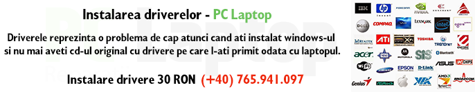 instalare drivere laptop